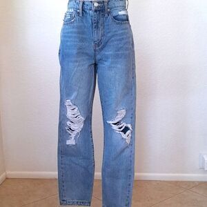 Tilly RSQ 90s High Waist, Destructive Jeans